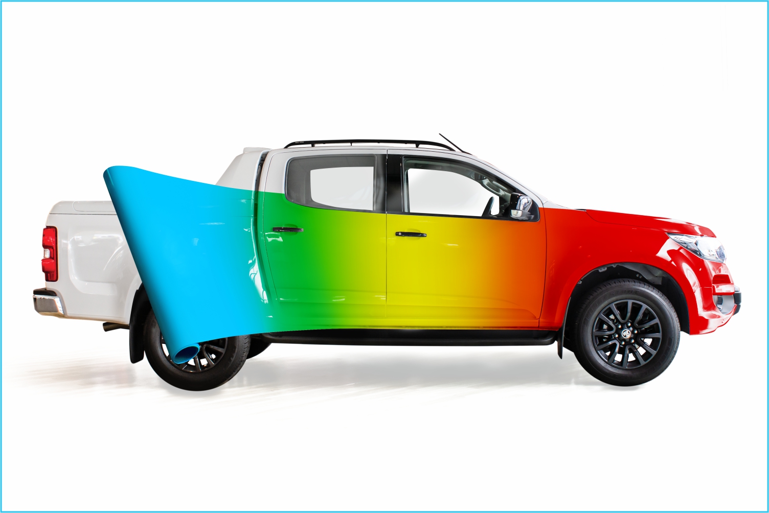 Vehicle wrap colourful image