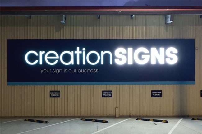 Creation sign for article